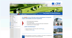 Desktop Screenshot of cbwchem.com